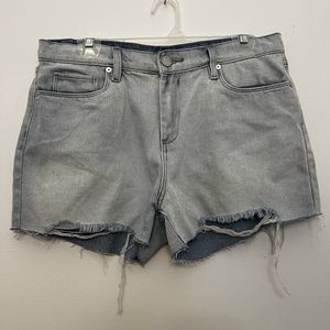 Blank NYC The Essex Classic Cut Off Mid Rise Distressed Denim Jean Shorts 30‎